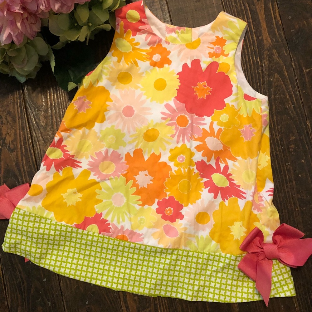 Flowers & Bows Peaches & Cream Dress